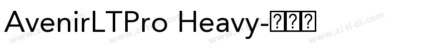 AvenirLTPro Heavy字体转换